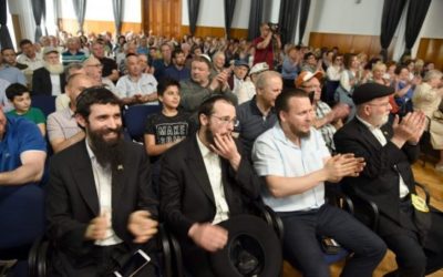 Hundreds of Moldovan Jews gathered for a Lag B’Omer concert